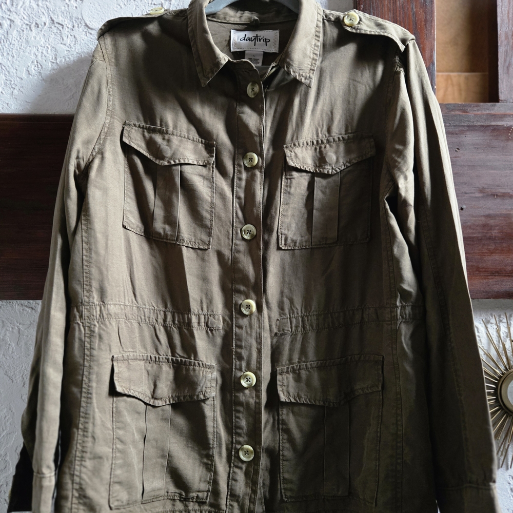 The Buckle Daytrip Olive Green Utility Jacket